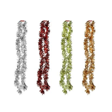 Christmas Tinsel, 9cm x 2m, assorted